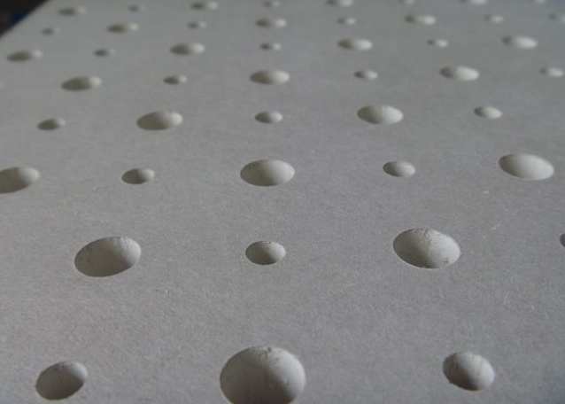 Acoustical Panel Punching Perforation Machine For Sheetrock MDF / HPL