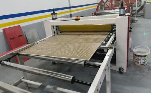 The Algerian gypsum board ceiling panel production line (perforating, laminating & spraying) is now fully operational.