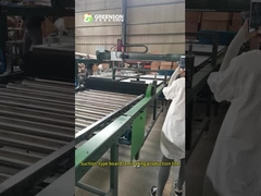 Suction-type board laminating production line