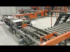 How is gypsum ceiling board produced?