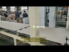 Double gypsum ceiling tiles making machine
