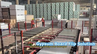 gypsum board flip-over conveyor