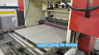 Perforated Gypsum Ceiling tiles Equipment 
