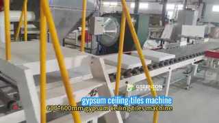 600*600mm gypsum ceiling tiles machine