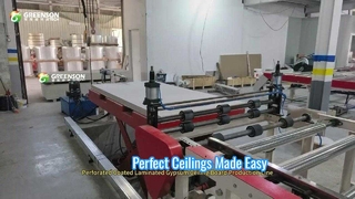 Perforated Coated Laminated Gypsum Ceiling Board Machine