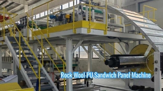 Rock Wool PU Sandwich Panel Making Machine