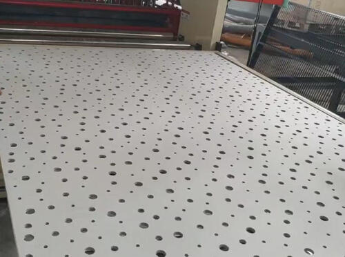 Latest company blogs about Automatic Gypsum Board Punching Machine for Small Business | Servo Gypsum Ceiling Tile Perforating Machinery