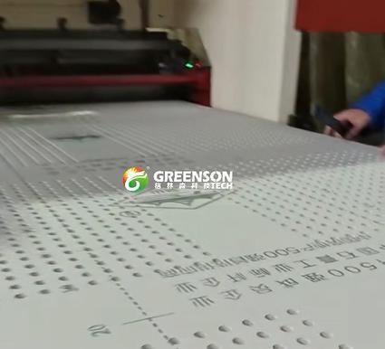 Good price 200T Pressure High Automatic Perforating Machine for Max. 20mm Thickness Building Boards Hole Drilling Machine online