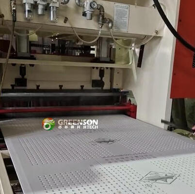 Good price 200T Pressure High Automatic Gypsum Board Punching Machine for Max 20mm Thickness Sheet Perforation online