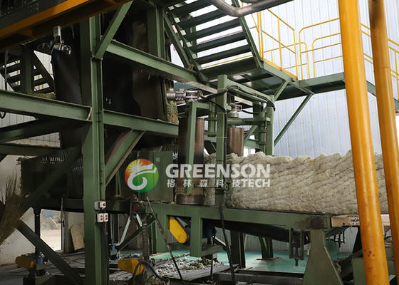 High Efficent Mineral Wool Board Production Line With Power Consumption 100-150kw And PLC Control System
