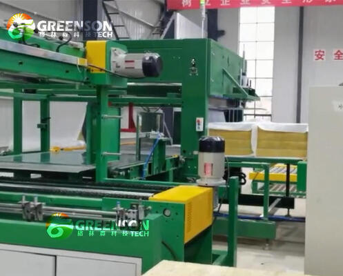 Exterior Decoration Wall High-density 40-150 Kg/m3 Mineral Rock Wool Panel Production Line with 10000-60000tons Per Year Capacity and 200-300 KW Total Power