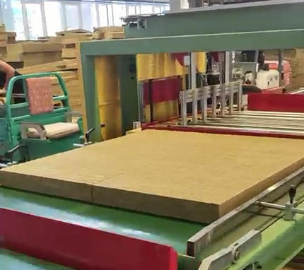 PLC Controlled Mineral Wool Board Production Line with 1200-2400mm Board Width and 80-200kg/m3 Density