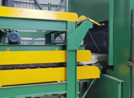 PLC Controlled Rock Wool Production Line with High Temperature Curing for 80-200kg/m3 Basalt Wool Boards