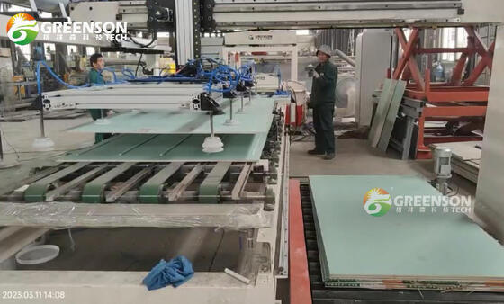 Multi-blade Plasterboard Stack Pad Strip Slitter